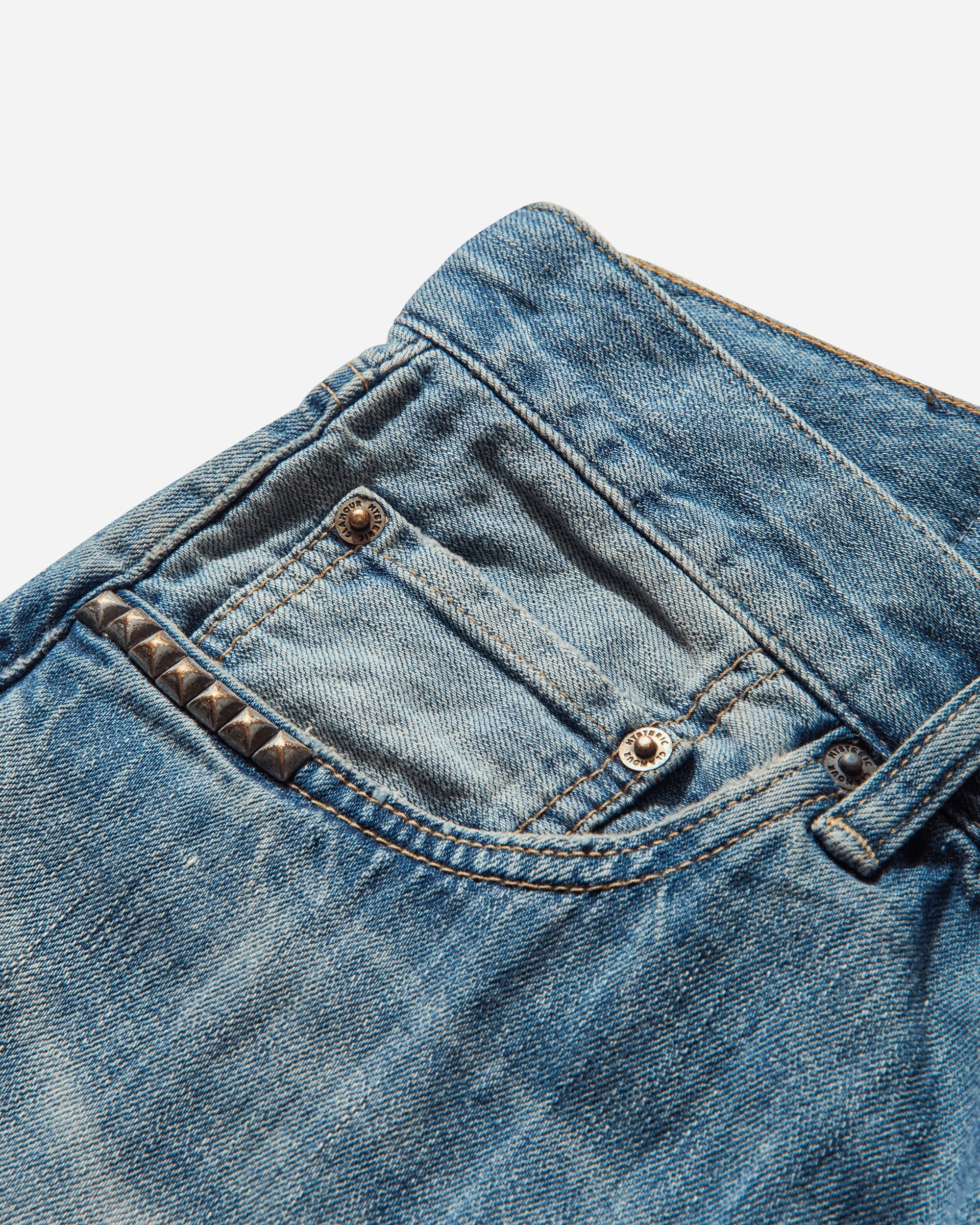 Men's CH Processed Baggy Pants Dark Indigo Blue - 4