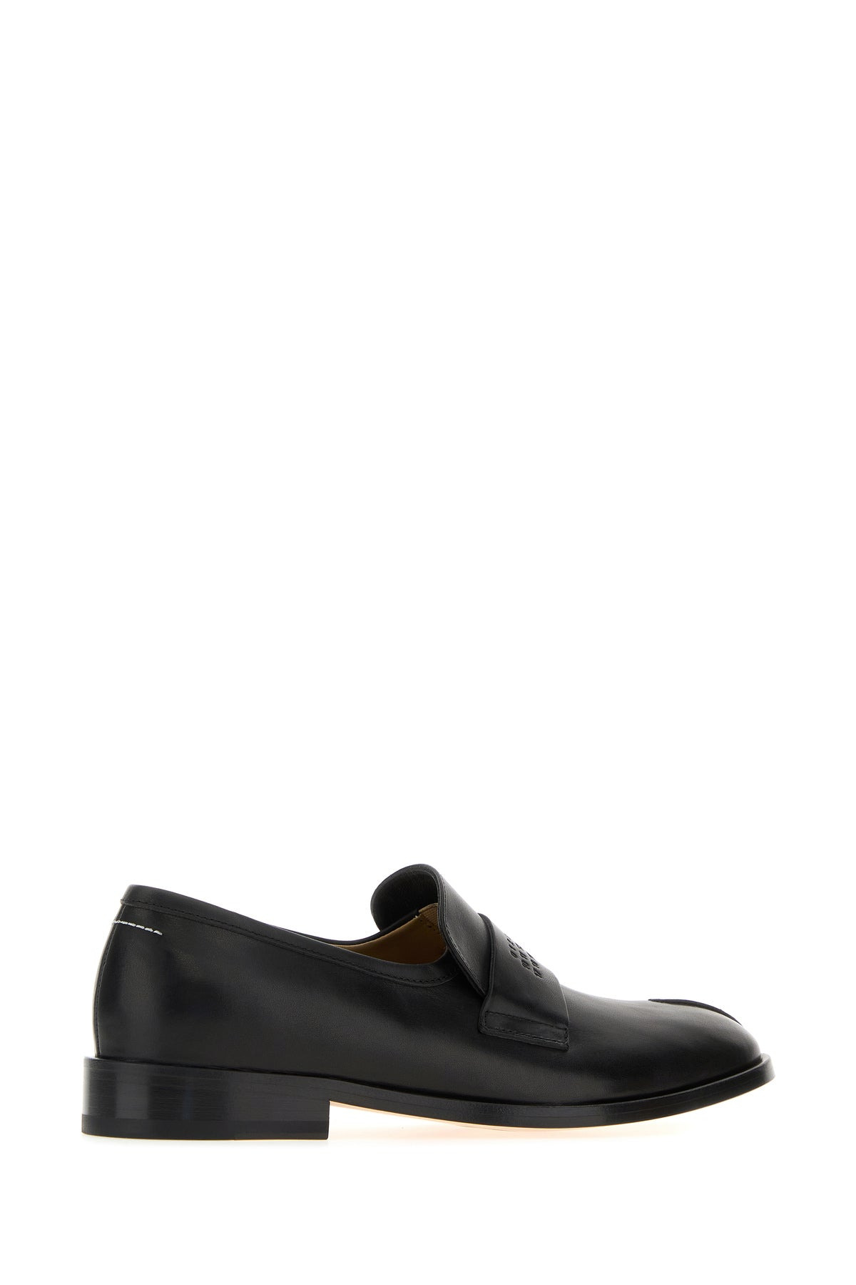 Black leather loafers - 3
