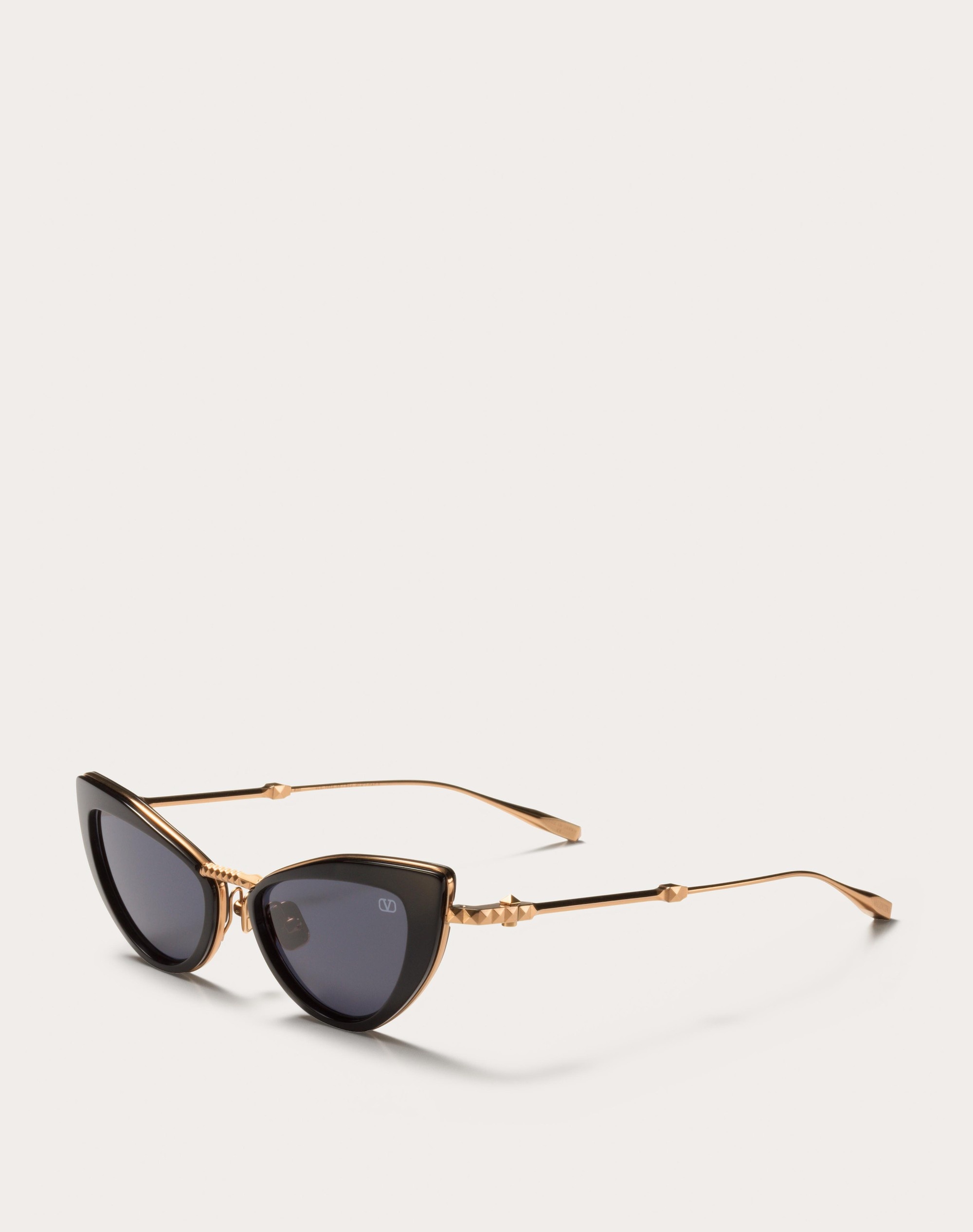 VIII - CAT-EYE TITANIUM AND ACETATE STUD FRAME - 2