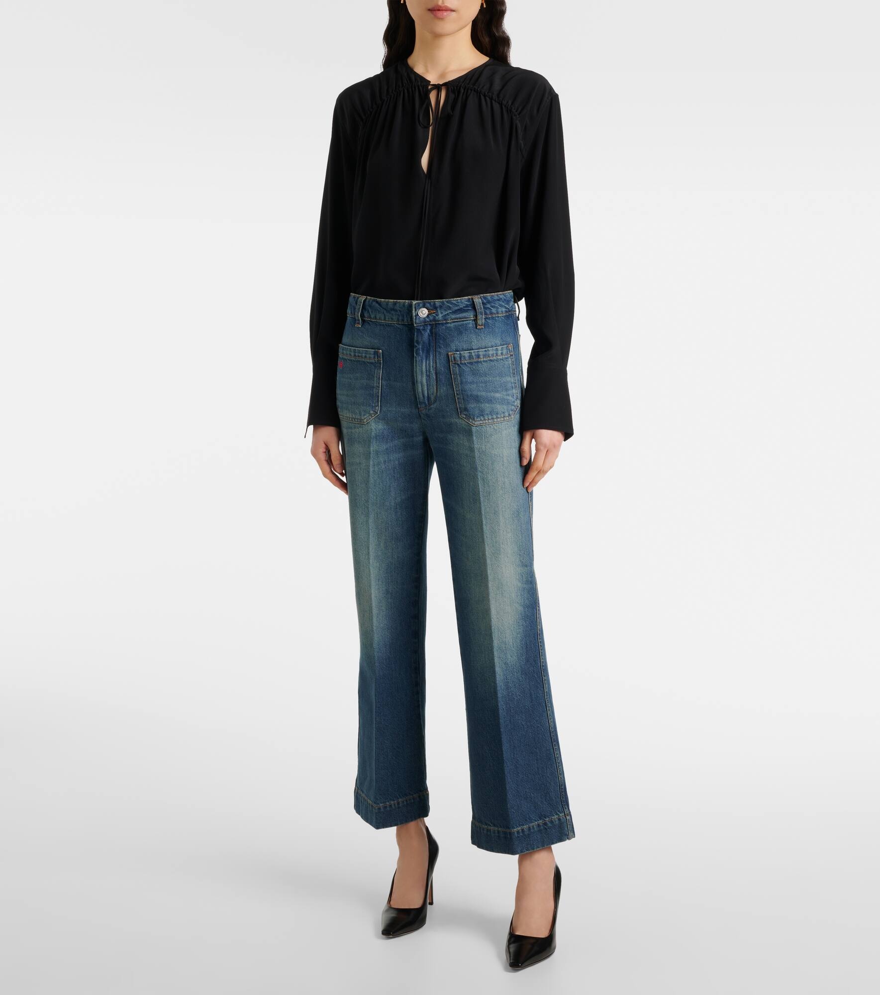 Alina cropped flared jeans - 7