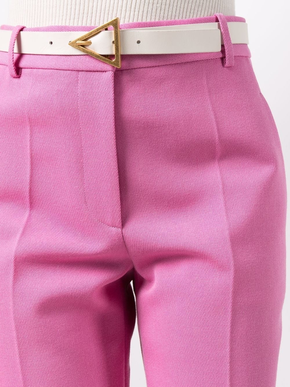 tailored straight-leg trousers - 10