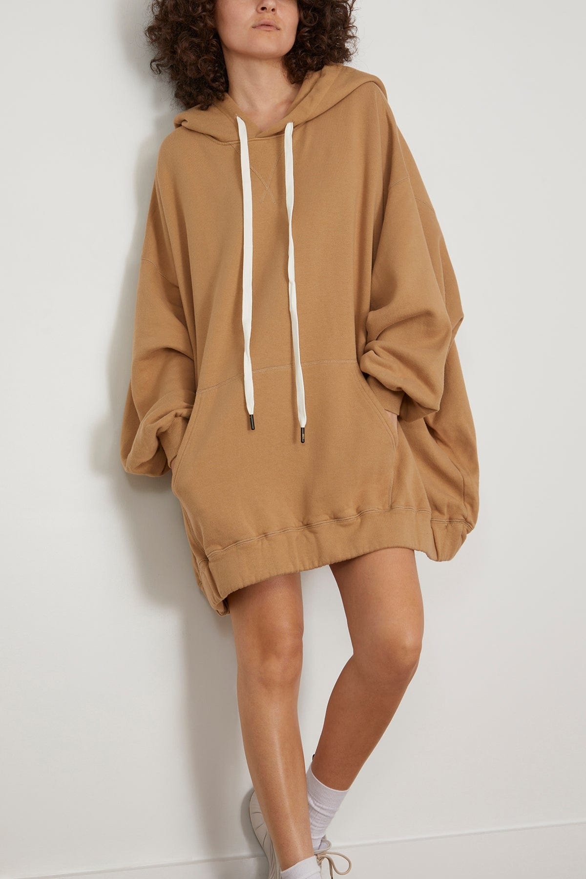 Jumbo Hoodie in Khaki - 3