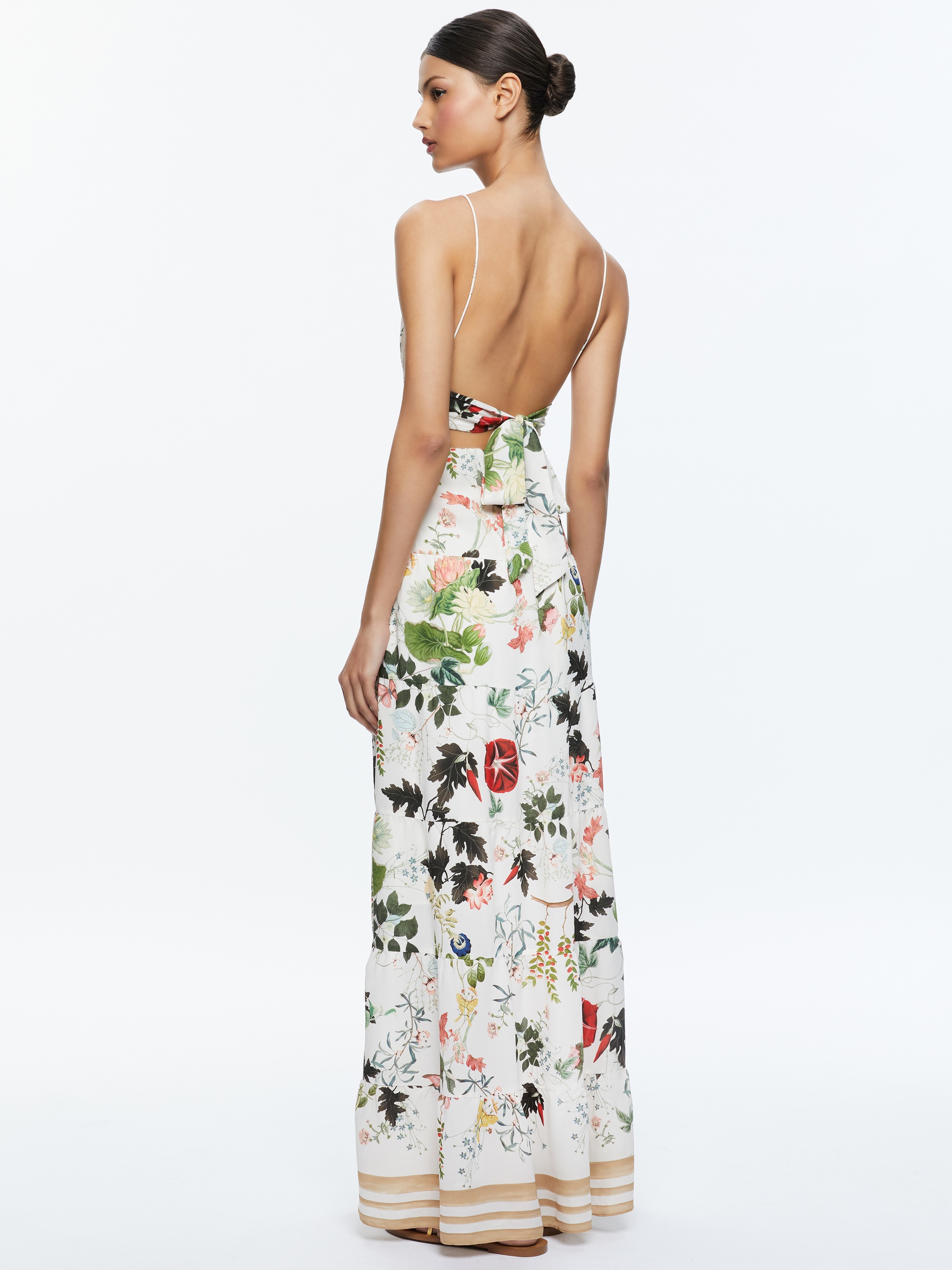 KAROLINA PANELED HALTER MAXI DRESS - 4