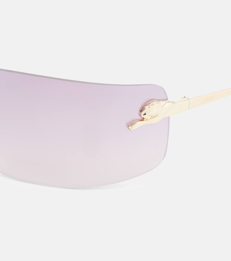 Cartier Panthère De Cartier rectangular sunglasses outlook