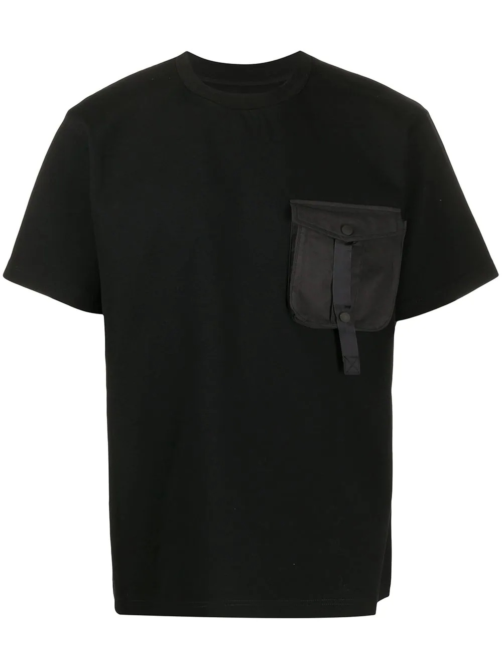 chest pocket crew neck T-shirt - 1