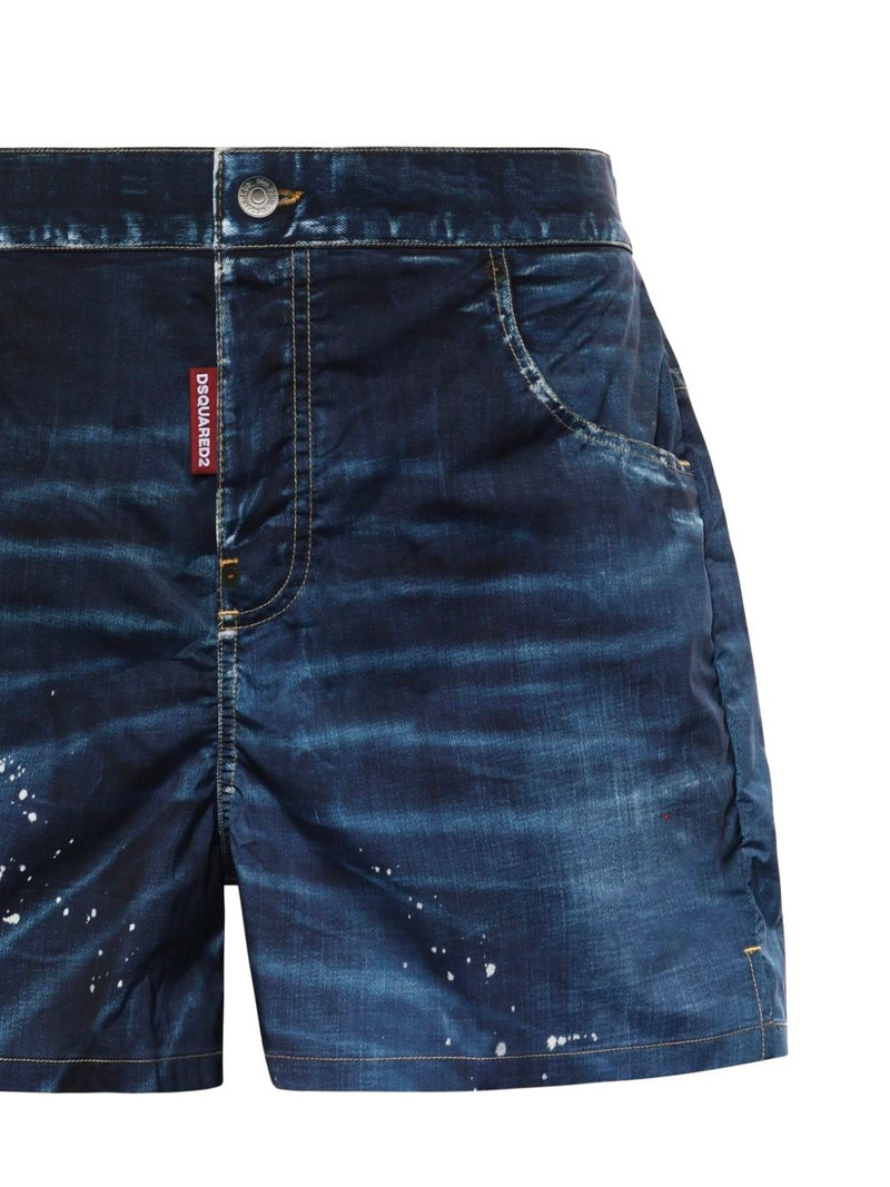 denim-print swim shorts 3