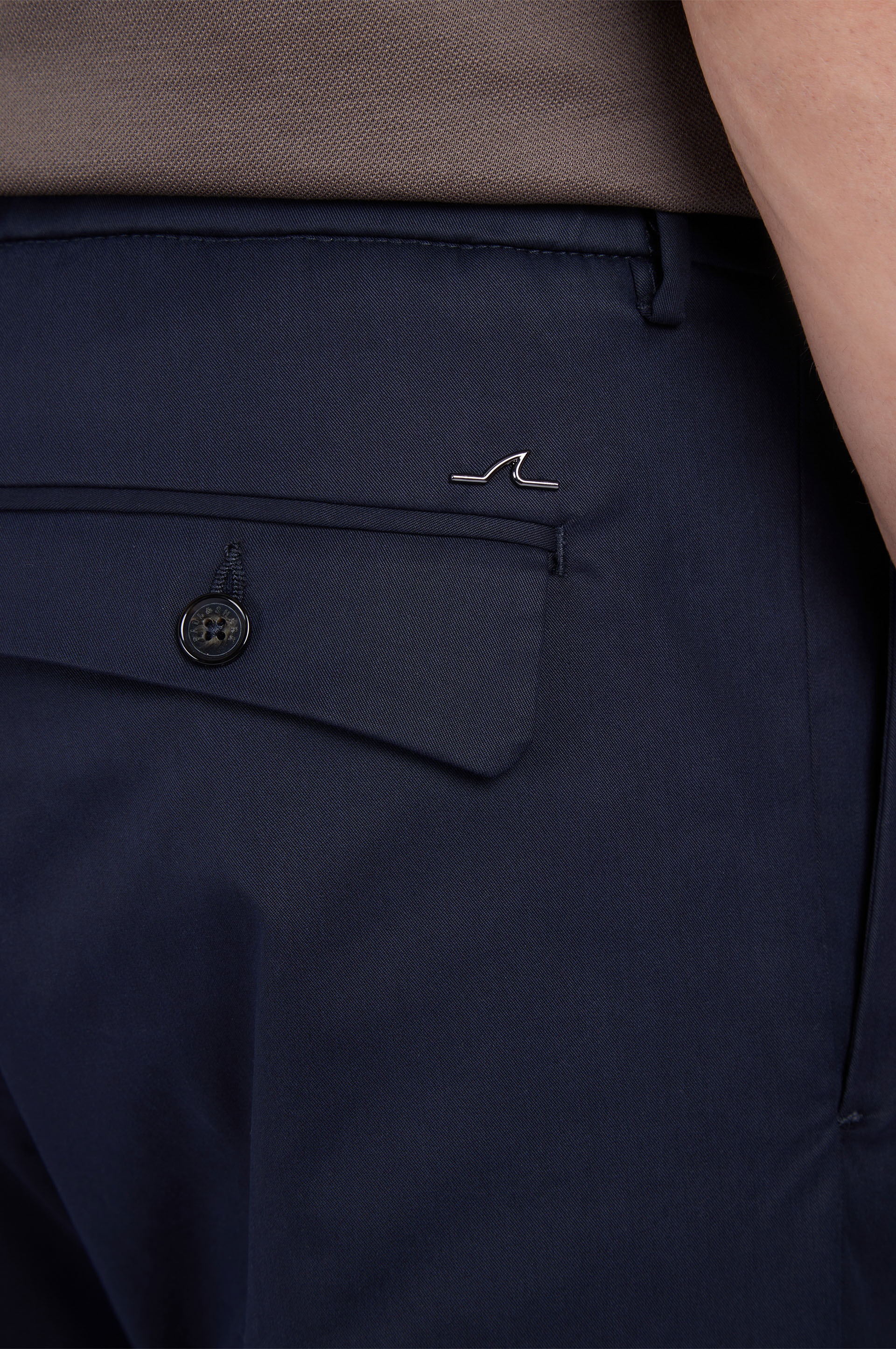 CHINO PANTS IN COTTON AND STRETCH TENCEL - 4