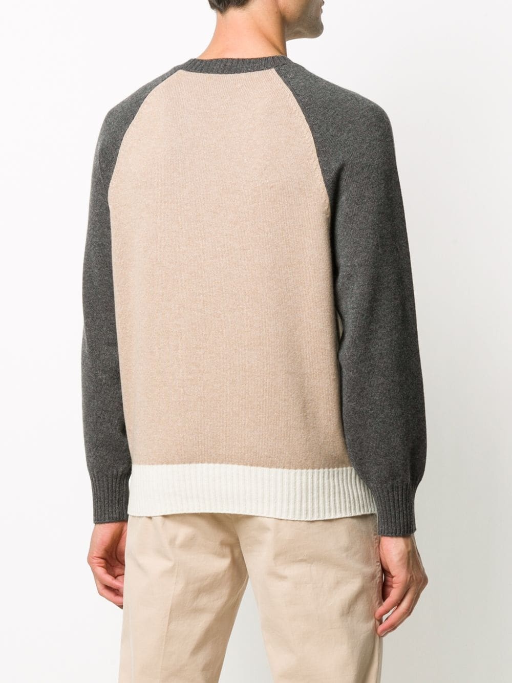 colour-block cashmere jumper - 4