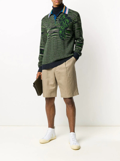 Missoni intarsia flower polo jumper  outlook