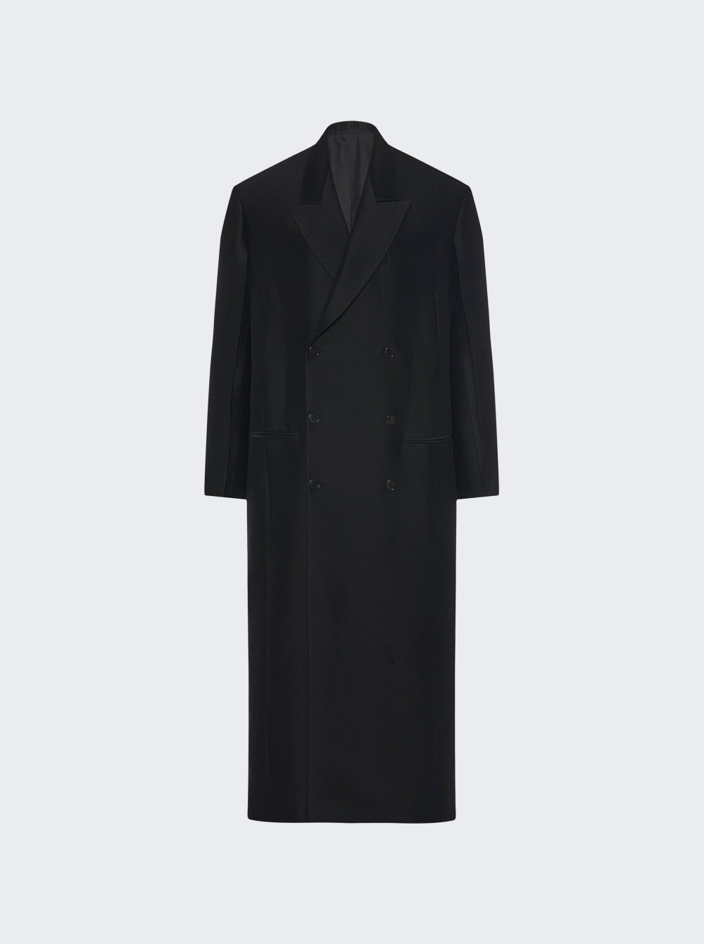 Catena Wool and Silk Coat Black - 1