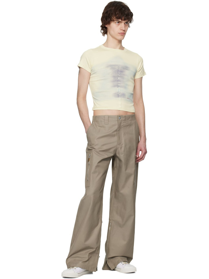 ECKHAUS LATTA Off-White Lapped Baby T-shirt outlook