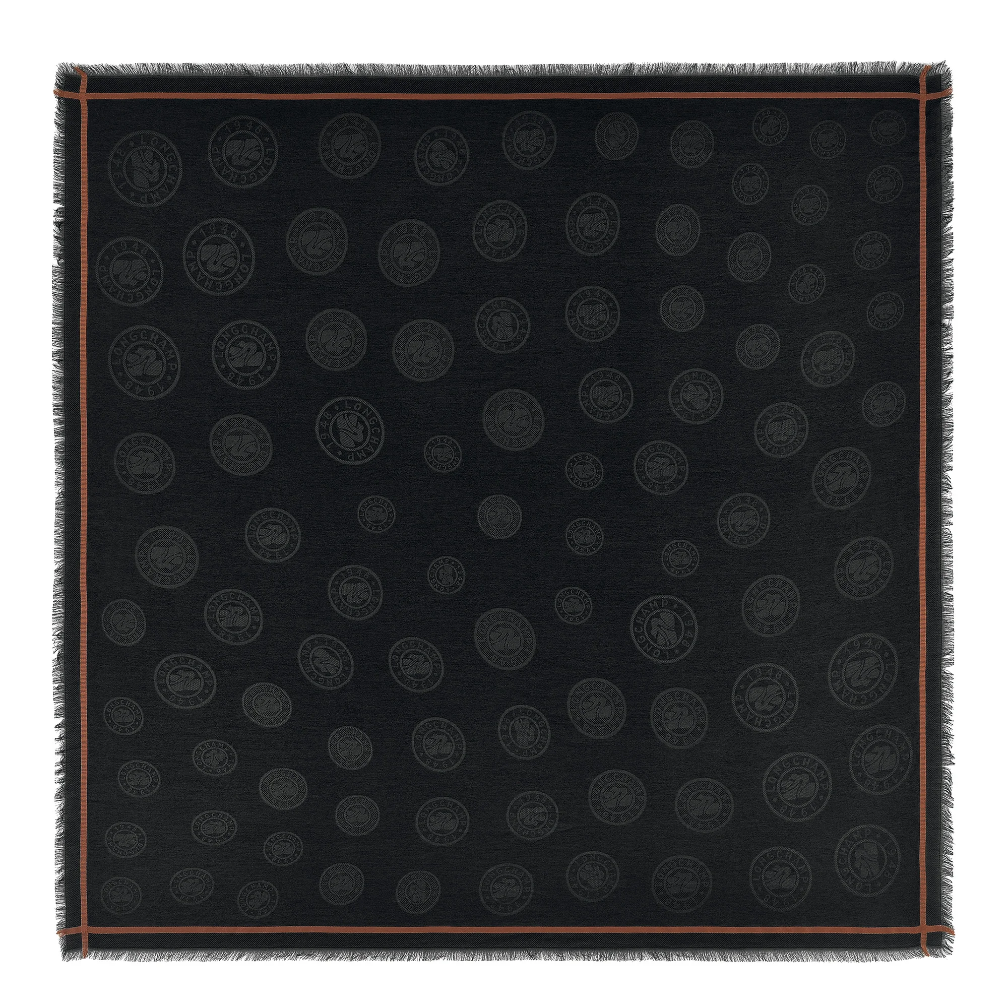 La Médaille Longchamp Shawl Black - Cotton blend - 1