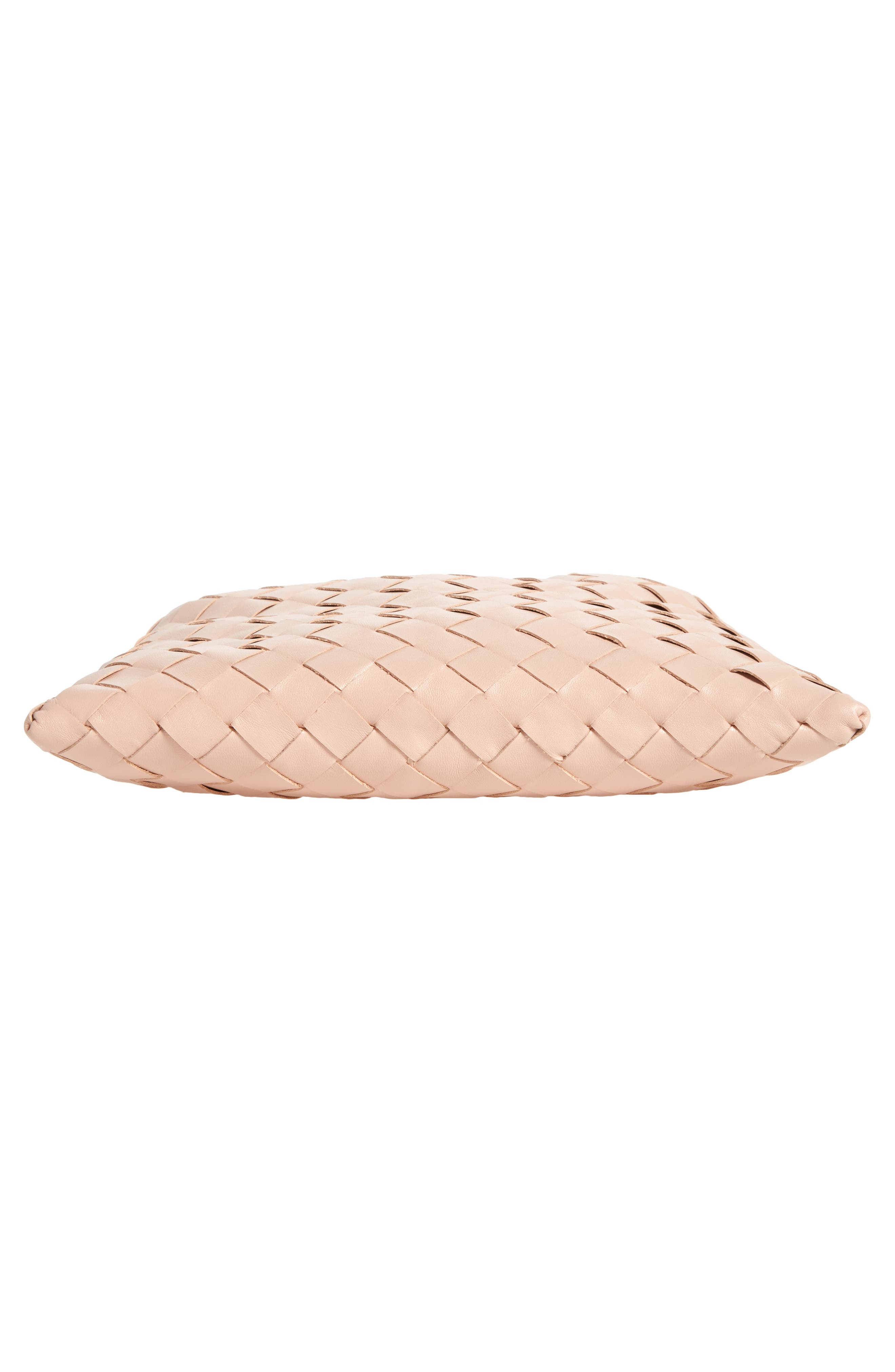 Bottega Veneta Mini Hop Intrecciato Leather Hobo Bag in Lotus/Brass at Nordstrom - 7