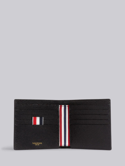 Thom Browne Medium Grey Monogram Coated Canvas Leather Frame Billfold outlook