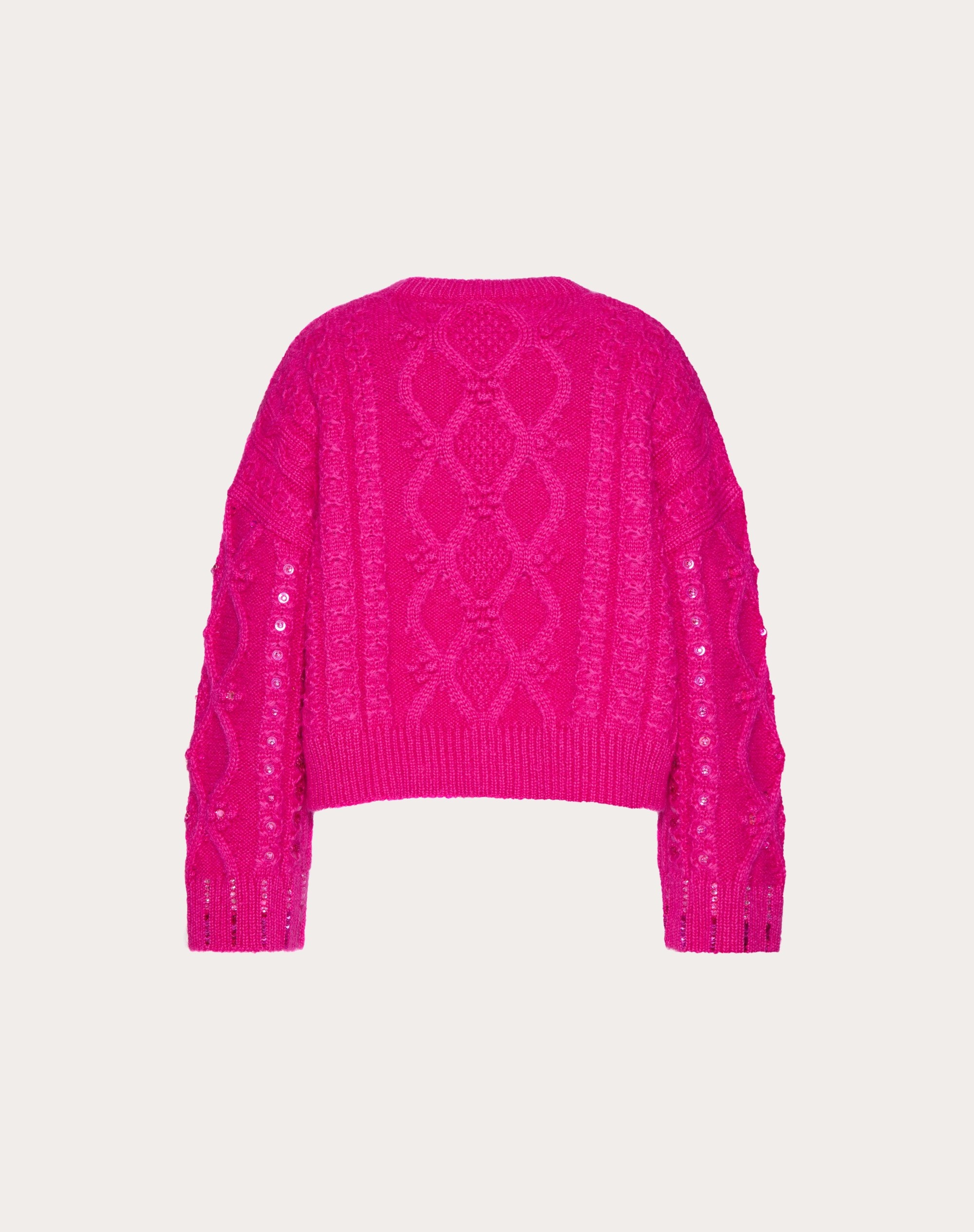 EMBROIDERED MOHAIR WOOL JUMPER - 2