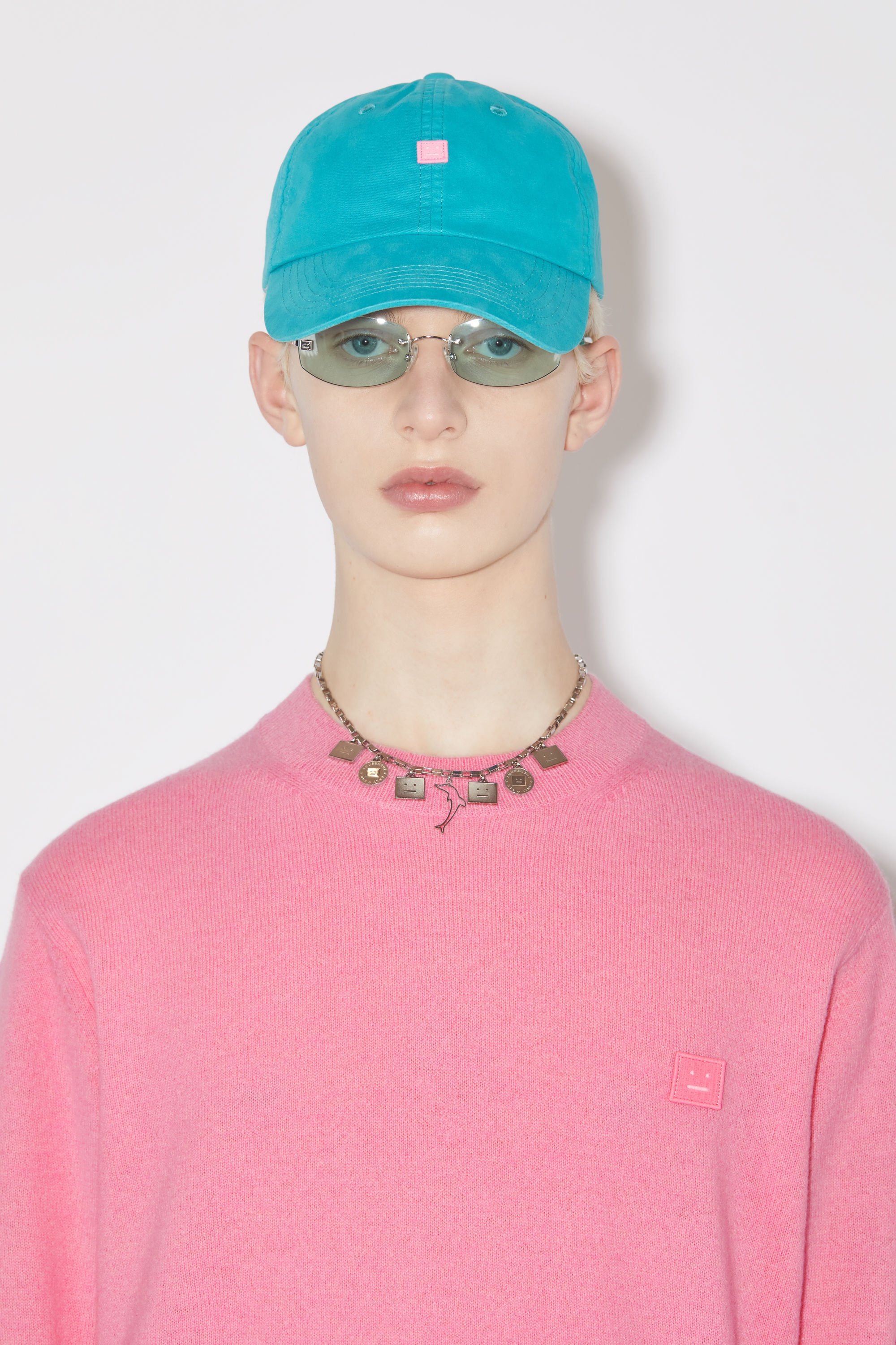 Wool crew neck sweater - Bubble Pink - 4