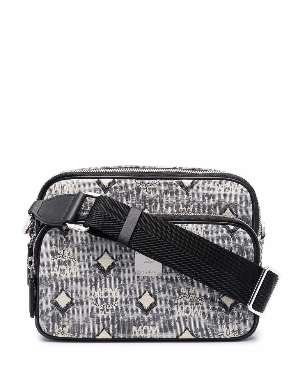 monogram logo print shoulder bag - 1