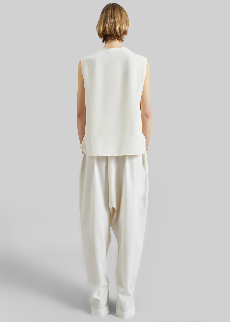 Coperni Double Zipped Sarouel Pants - White 8