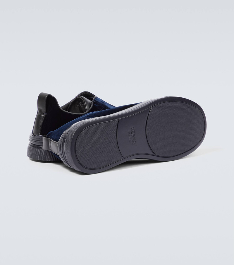 Triple Stitch suede-trimmed sneakers 7