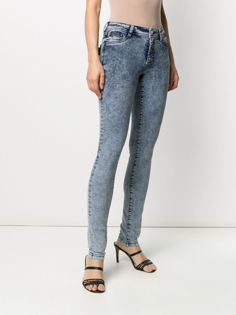 acid wash denim leggings 3