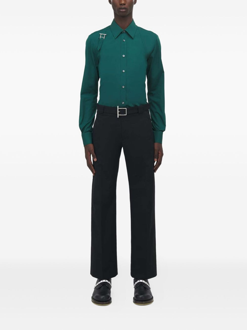 Alexander Mcqueen Men Bar Belttrousers - 2