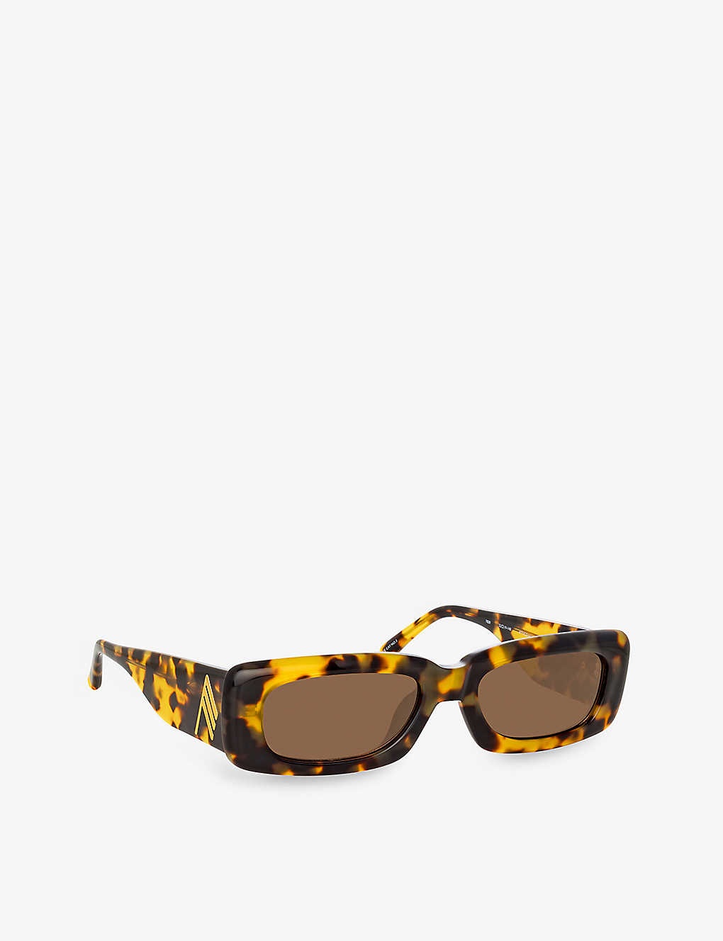 Linda Farrow x The Attico Mini Marfa rectangular-frame acetate sunglasses - 3