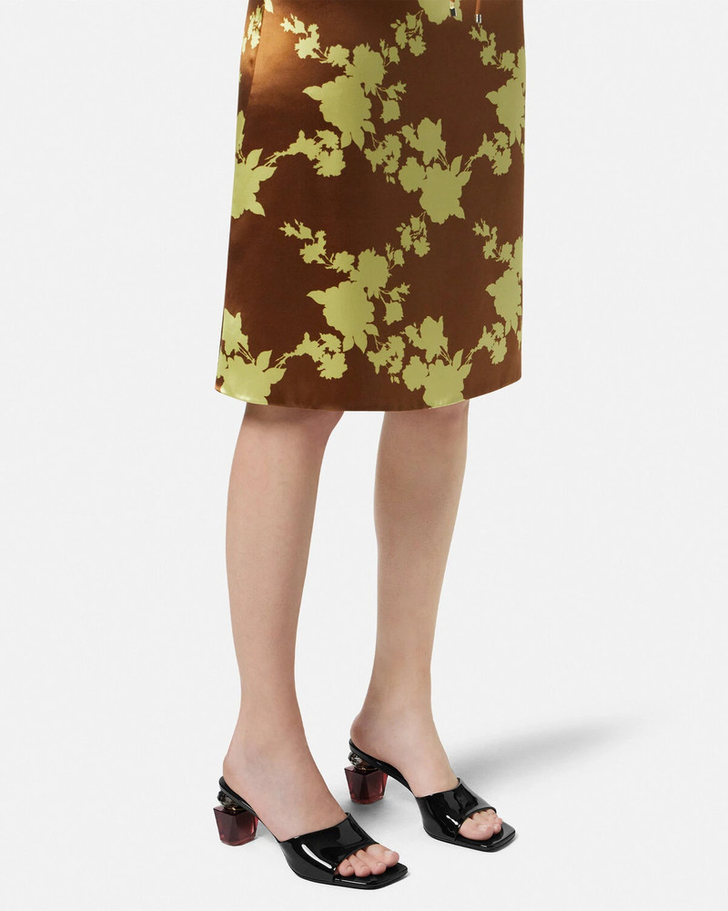 Bright Crystal Patent Mules 70 mm 3