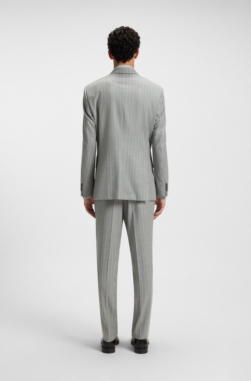 BOSS SLIM-FIT TWO-PIECE SUIT IN PINSTRIPE VIRGIN WOOL outlook