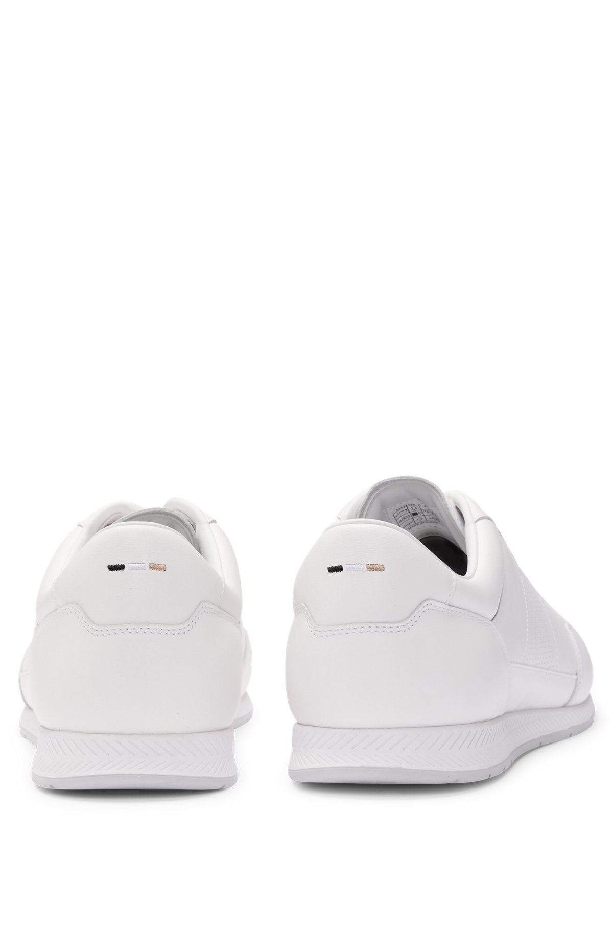 NAPPA-LEATHER TRAINERS WITH PERFORATED DETAILS - 5