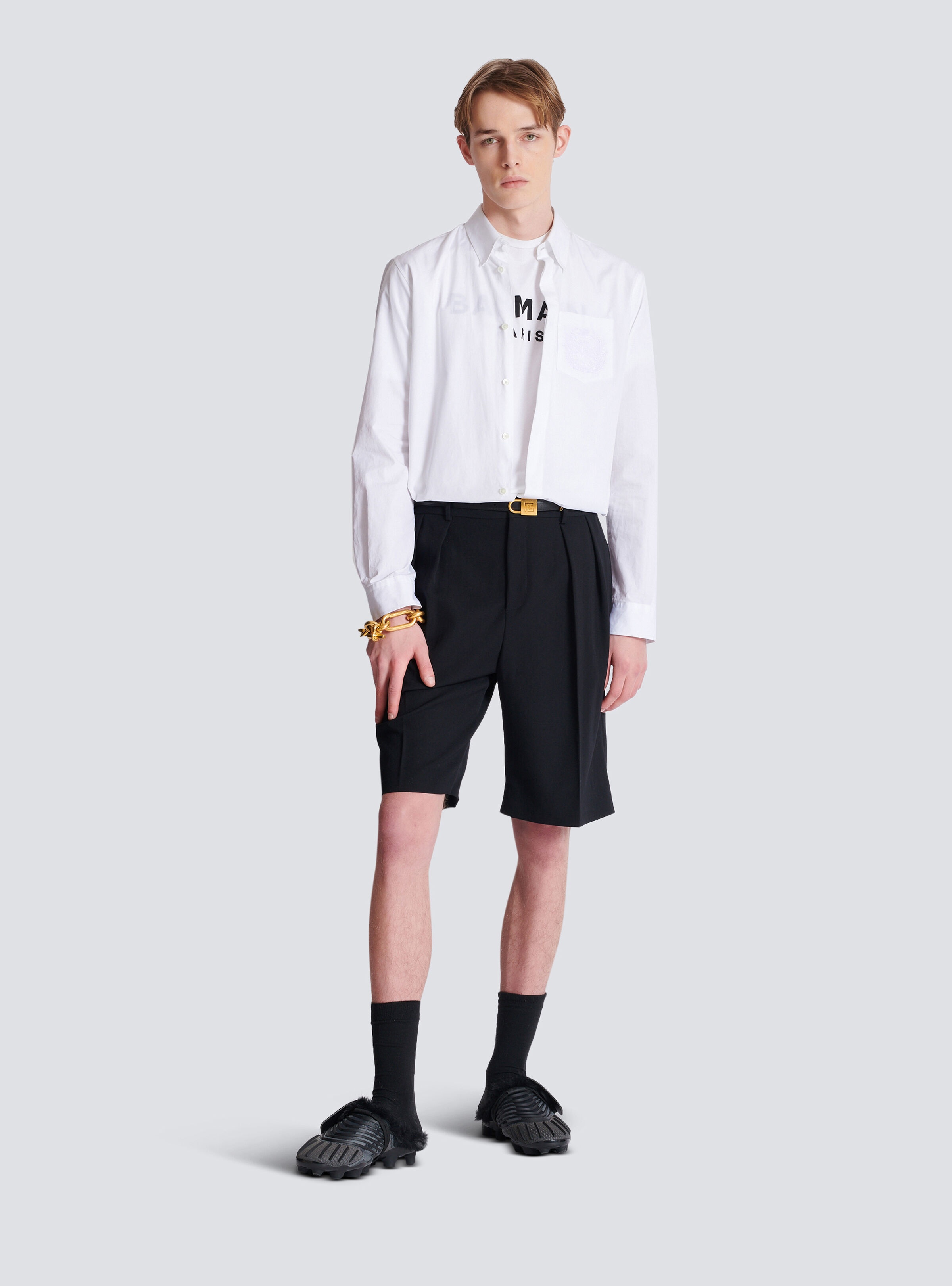 T-shirt with Balmain Paris print - 2