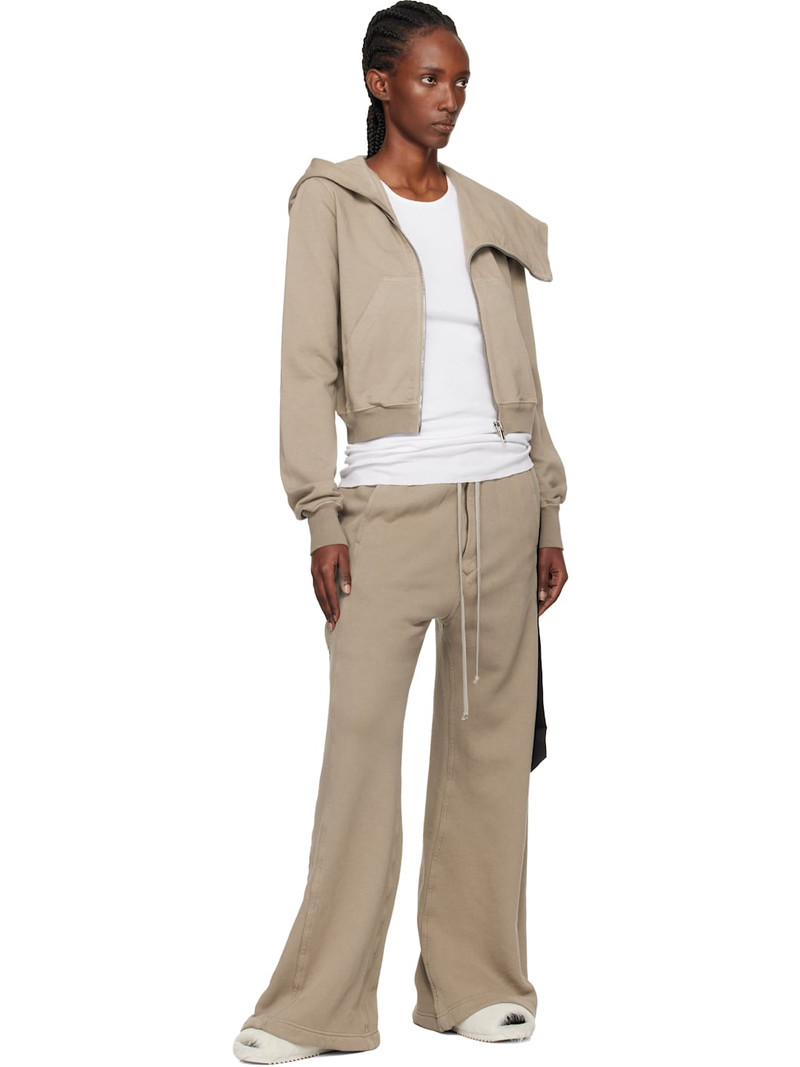 Rick Owens DRKSHDW Taupe Concordians Pusher Sweatpants outlook