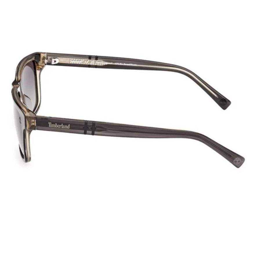 Timberland Smoke Polarized Rectangular Men's Sunglasses TB00020 20D 55 - 3