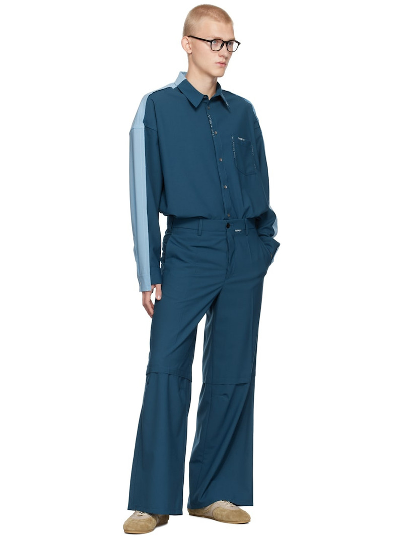 Marni Blue Marni Mending Trousers outlook