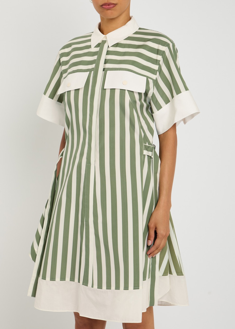3.1 Phillip Lim Striped Cotton-blend Mini Dress - 2