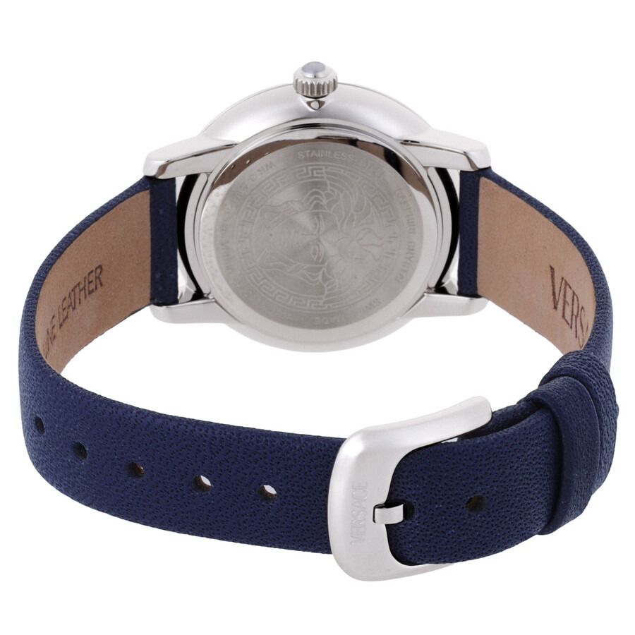 Versace V-Icon Quartz Blue Dial Ladies Watch VEUCA0124 - 3