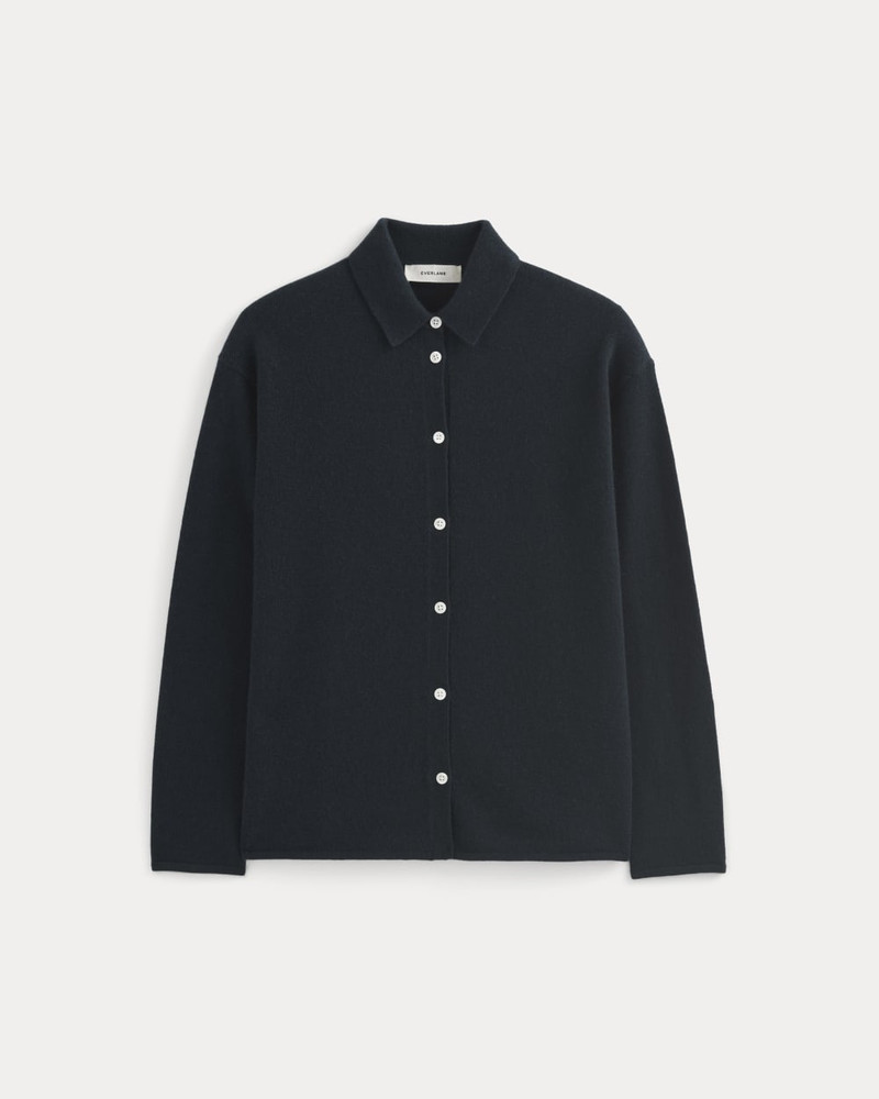 CASHMERE BUTTON-UP SHIRT 1