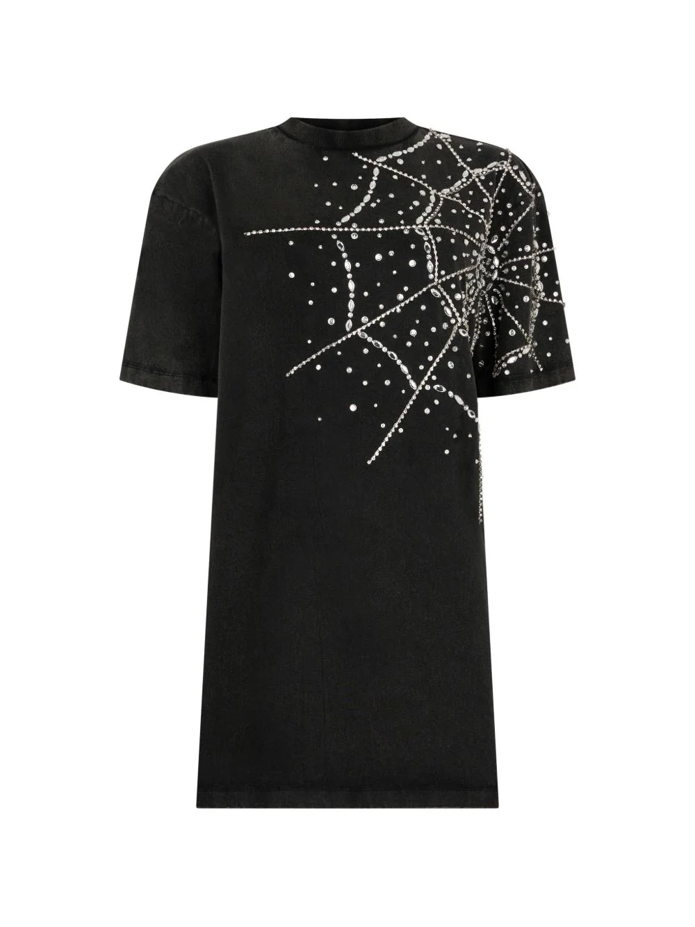 spiderweb-strass T-shirt - 1
