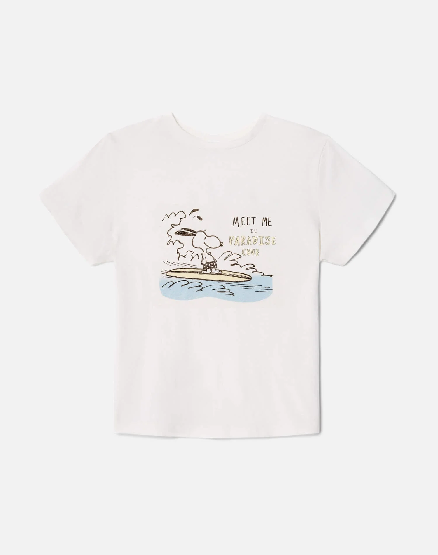 Classic Tee Snoopy Hang Ten - Vintage White - 1