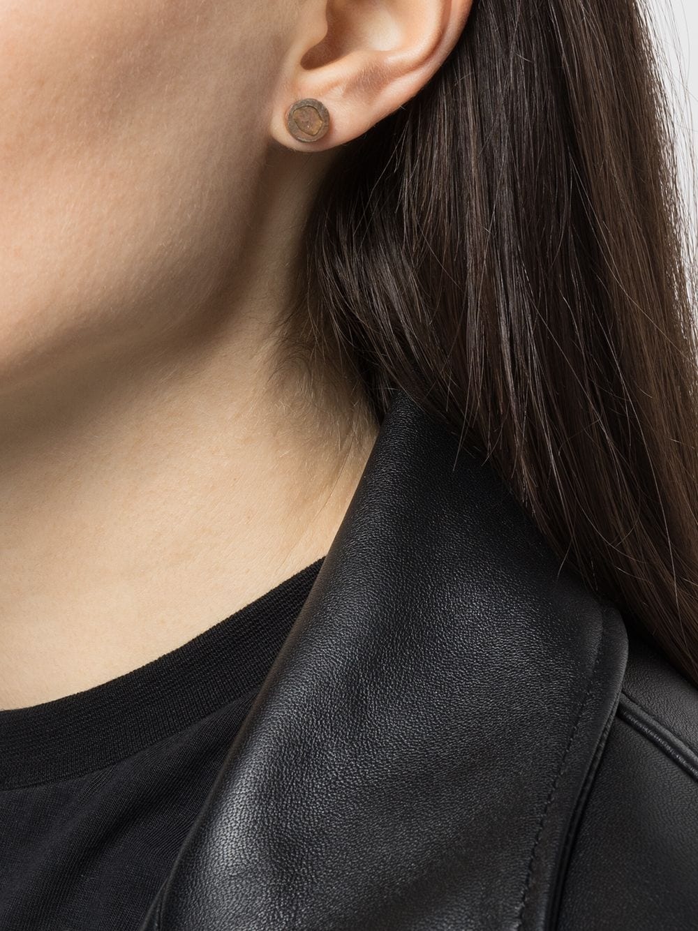 diamond-encrusted single earring - 2