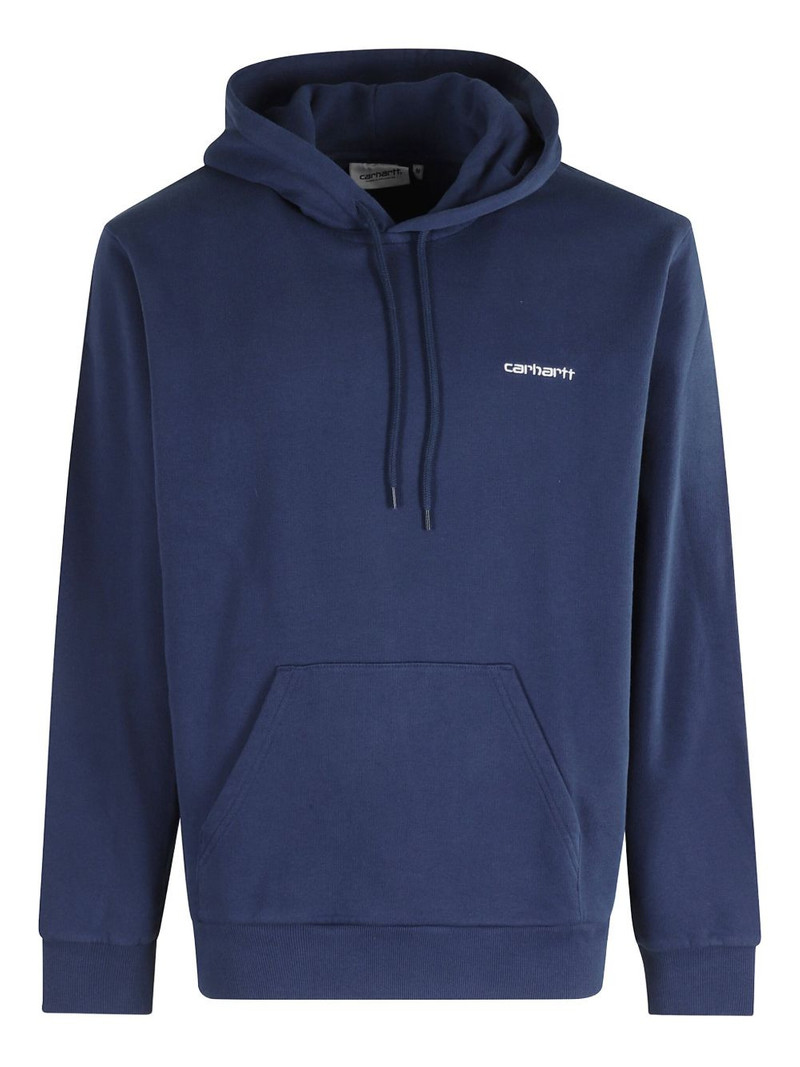 logo-detail hooded sweatshirt 1