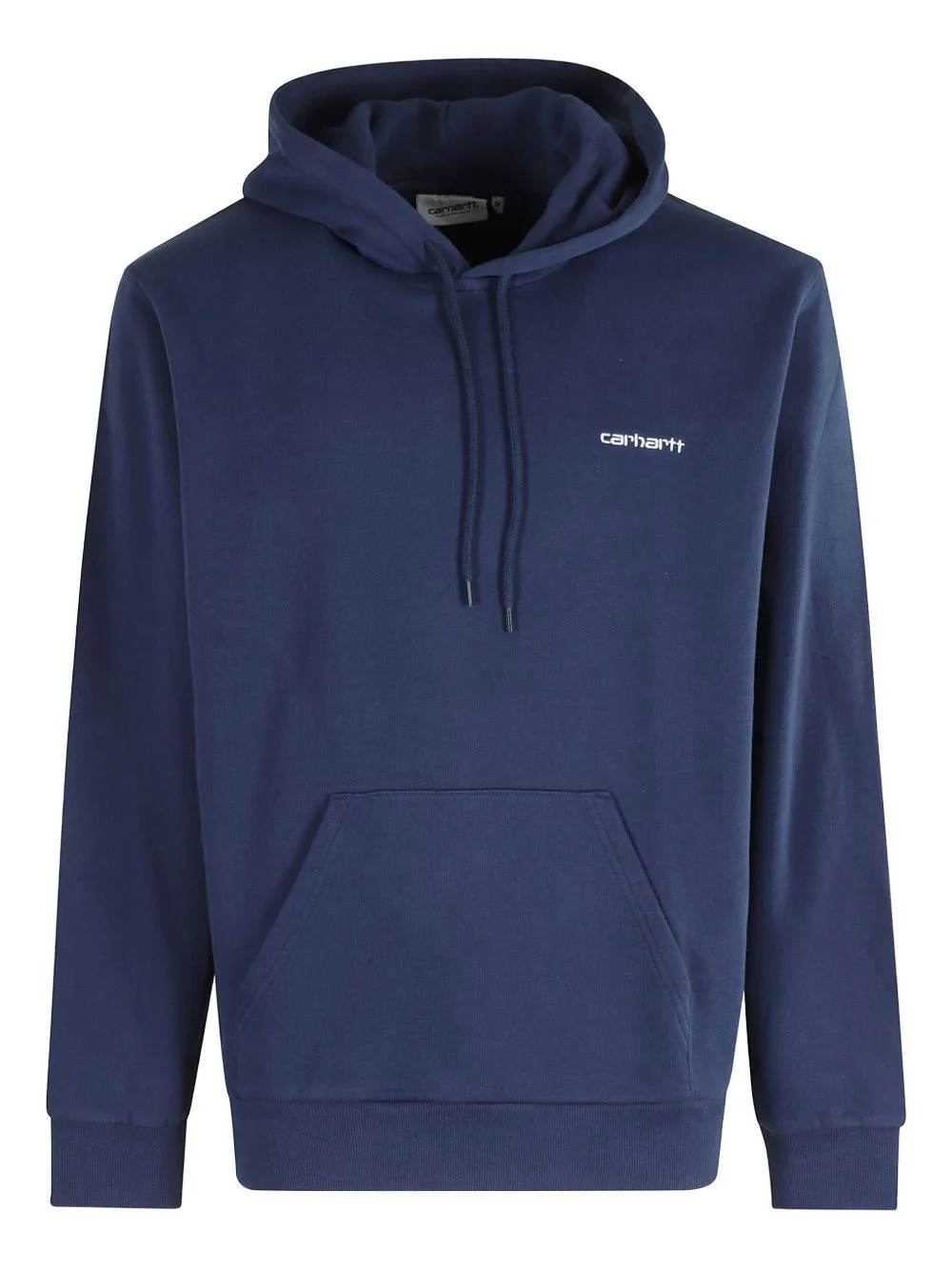 logo-detail hooded sweatshirt - 1