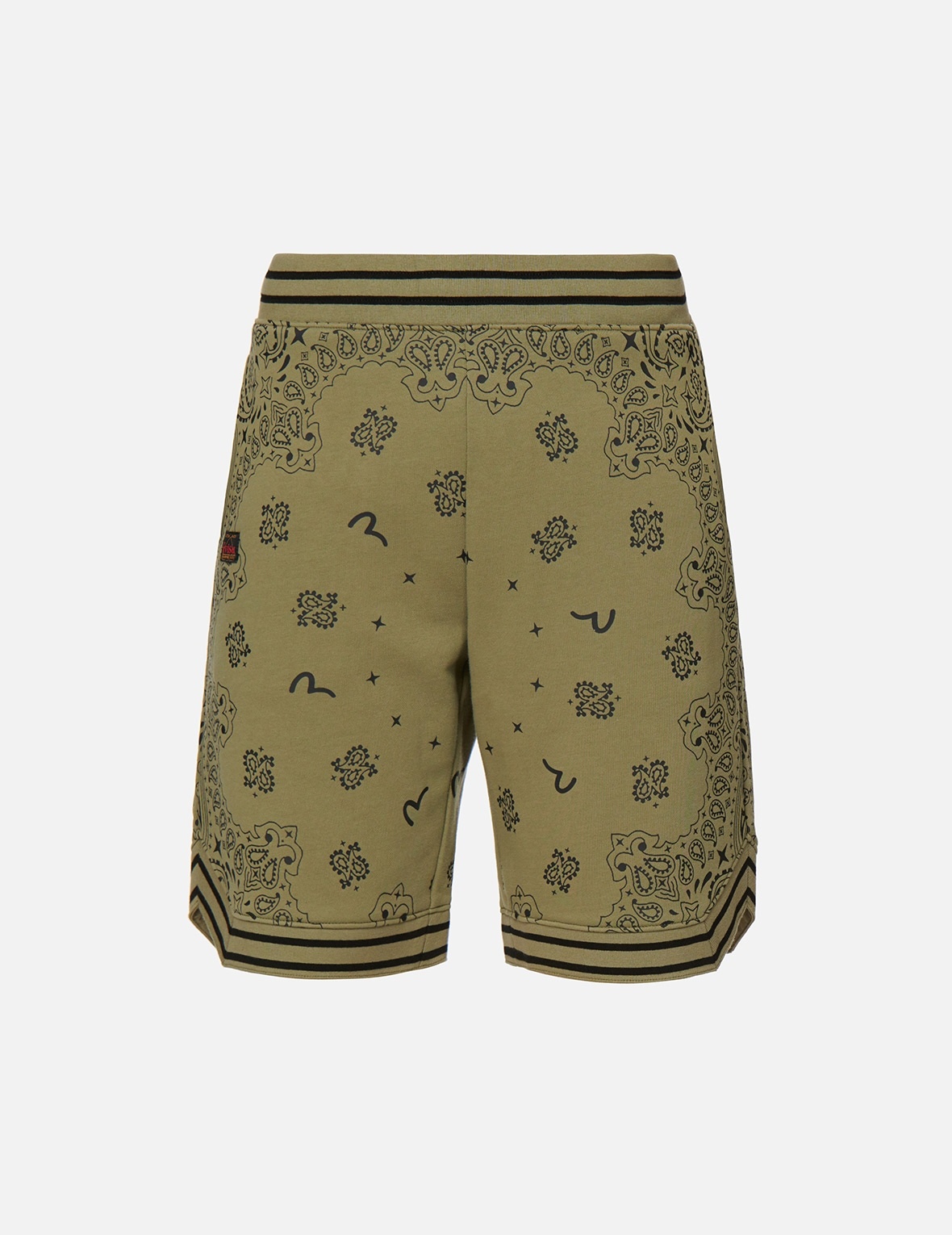 ALLOVER PAISLEY PRINT SWEAT SHORTS - 1