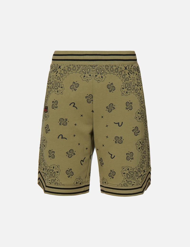 ALLOVER PAISLEY PRINT SWEAT SHORTS 1