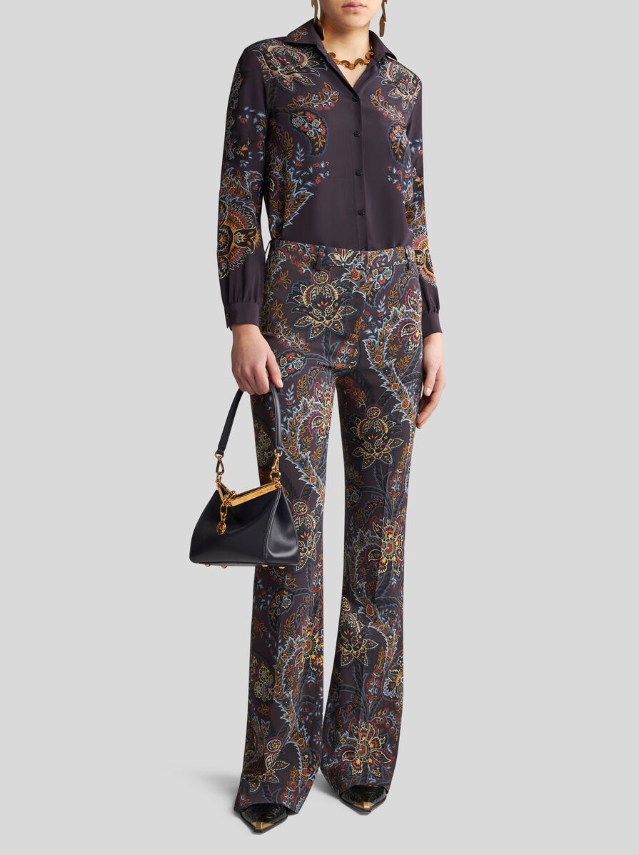 PRINTED CADY TROUSERS - 2