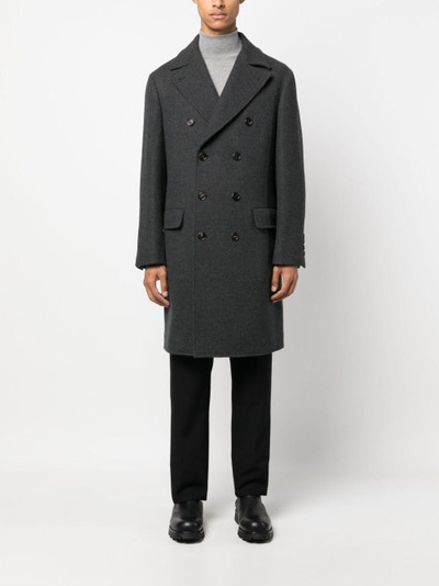 Brunello Cucinelli double-breasted wool-blend coat outlook