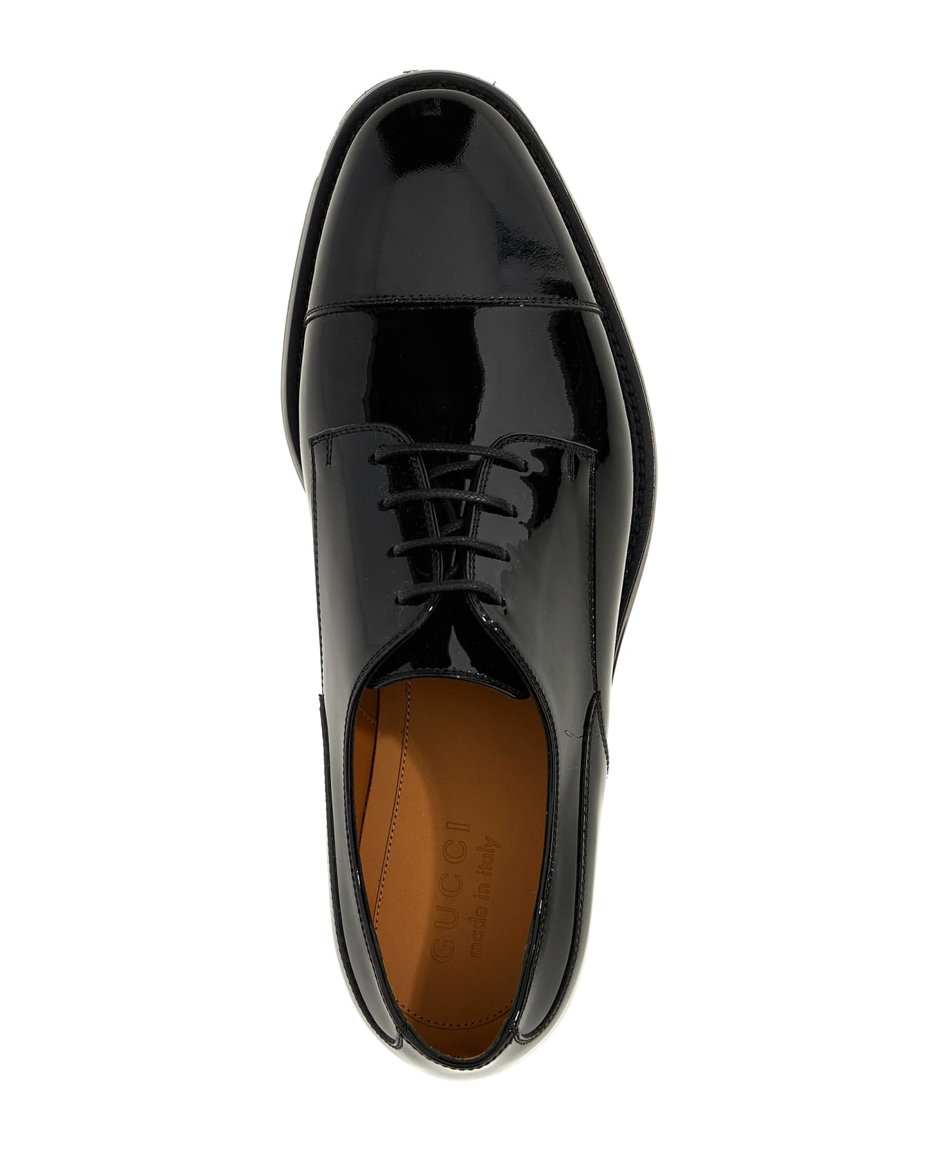 Patent Leather Lace-up Shoes - 4