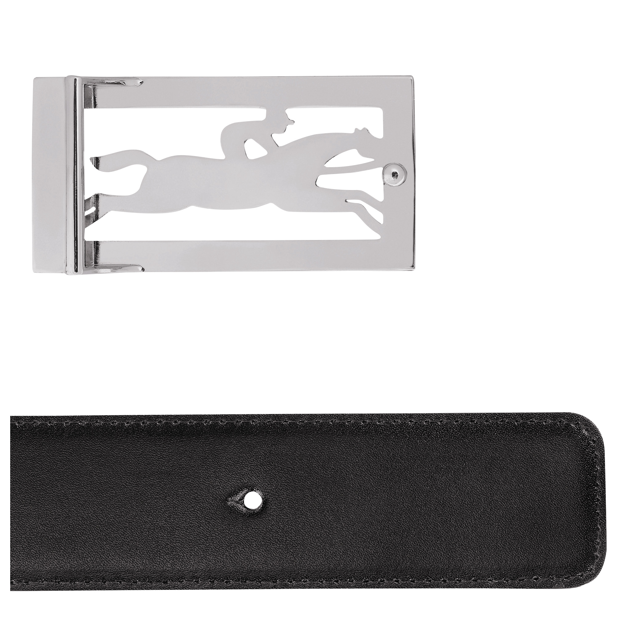 Delta Box Men's belt Black/Mocha - Leather - 3
