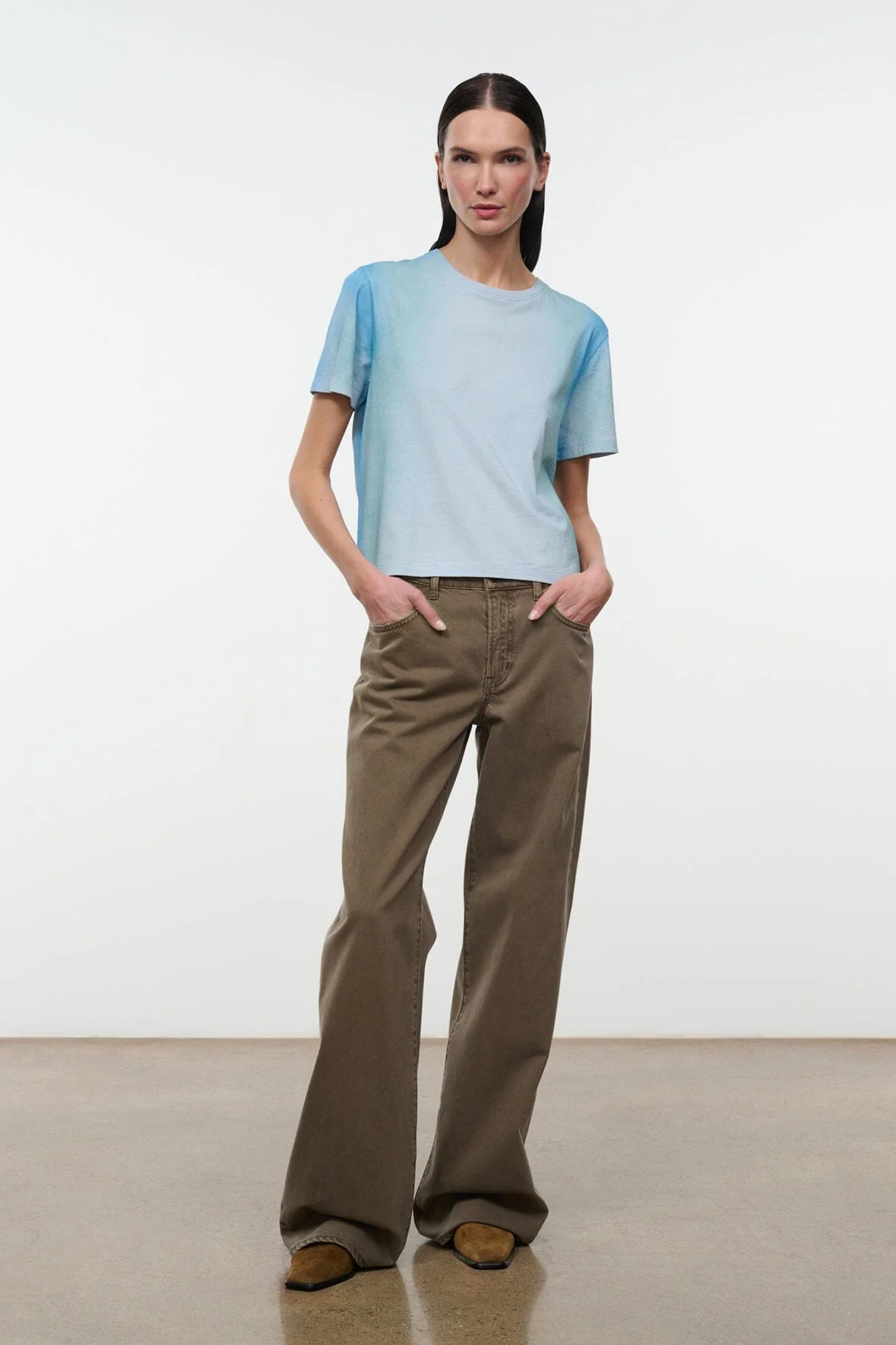 STAUD FORM TEE FADED SKY - 1