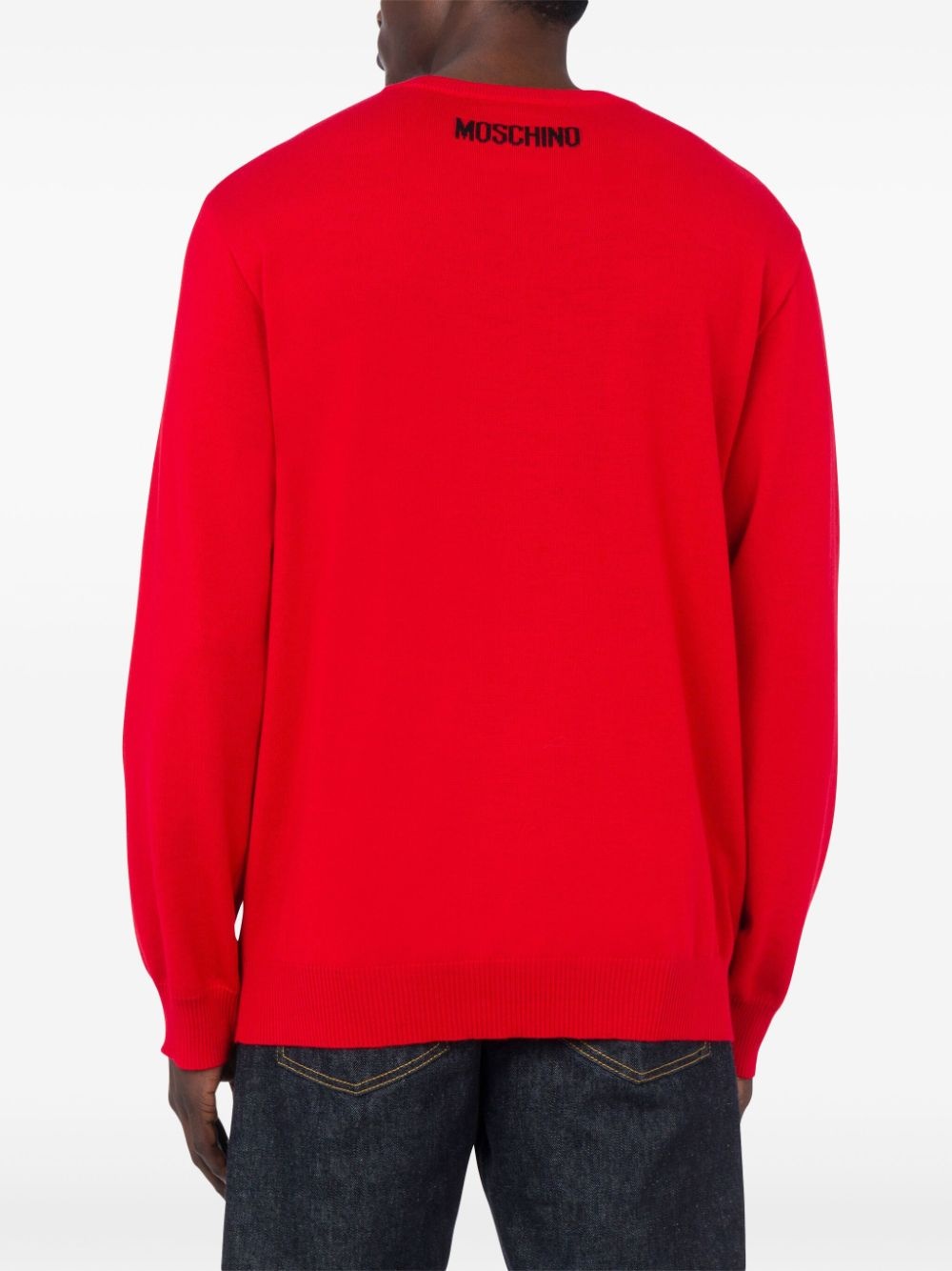 logo-embroidered jumper - 3