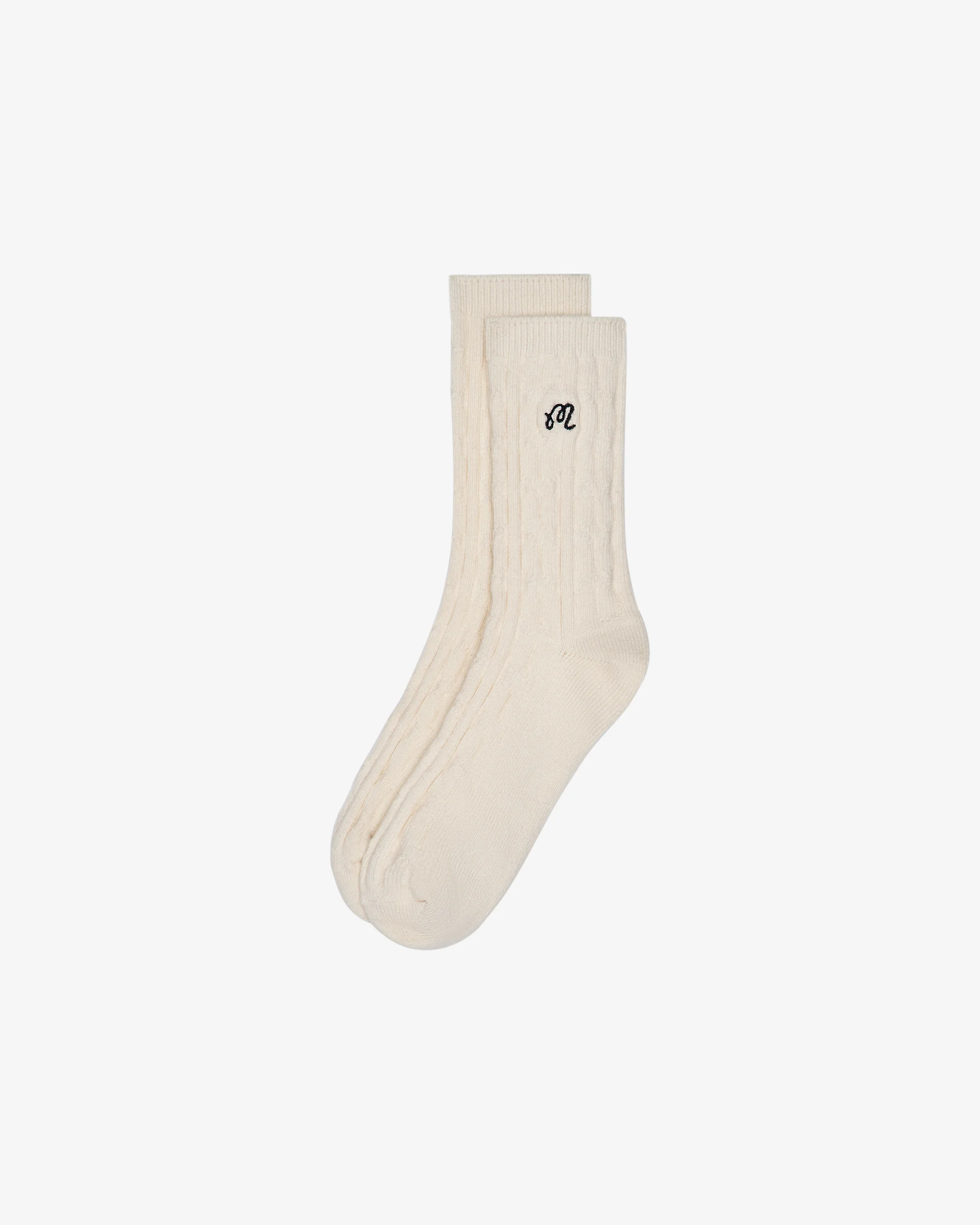CABLE KNIT SOCK - 1